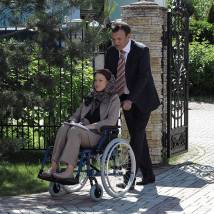 Ирина Чериченко, Александр Наумов на съемках фильма "Ее секрет"