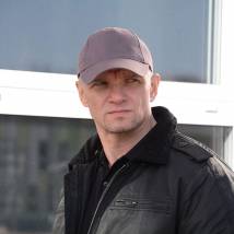 Владимир Епифанцев на съемках фильма "Черный пес"
