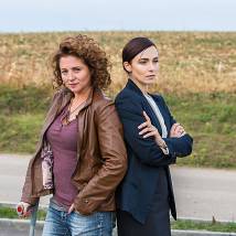 Анна Банщикова, Анна Снаткина на съемках сериала "Отчаянные"