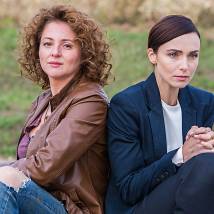 Анна Банщикова, Анна Снаткина на съемках сериала "Отчаянные"