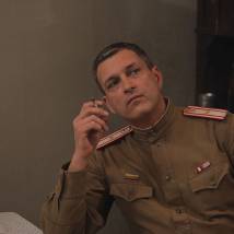 Евгений Воловенко на съемках сериала "По законам военного времени 3"