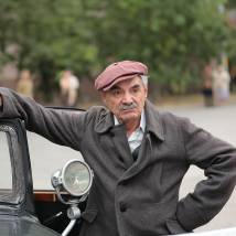 Александр Панкратов-Черный на съемках сериала "По законам военного времени 3"
