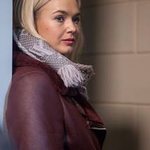 Екатерина Данилова на съемках фильма "Посторонняя"