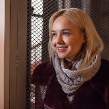 Екатерина Данилова на съемках фильма "Посторонняя"