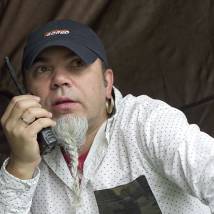 На съемках фильма "Смотрящая вдаль"