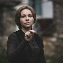 Екатерина Гусева на съемках фильма "Аманат"