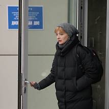 Екатерина Вилкова на съемках фильма "Холодные берега"