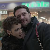 Анастасия Микульчина, Кирилл Сафонов на съемках фильма "Холодные берега"
