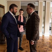 Михаил Пореченков, Алексей Колган, Дан Розин на съемках сериала "Случайный кадр" (© фото: предоставлено телеканалом НТВ)