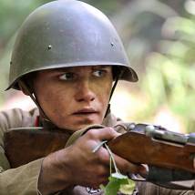 На съемках фильма "Подольские курсанты"