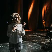Светлана Устинова на съемках фильма "Магомаев"