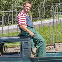 Кирилл Жандаров на съемках фильма "Купель дьявола"