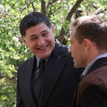 Сергей Пускепалис на съемках сериала "Алекс Лютый"
