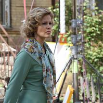 Екатерина Решетникова на съемках сериала "Алекс Лютый"