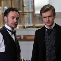 Алексей Гришин, Денис Нурулин на съемках сериала "БезсоновЪ"