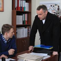 Дмитрий Лавров на съемках сериала "Анонимный детектив"