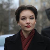Ольга Павловец на съемках сериала "Анонимный детектив"
