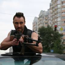 На съемках фильма "Проверка на прочность"