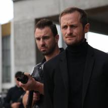 На съемках фильма "Проверка на прочность"