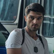 Вахтанг Беридзе на съемках фильма "Проверка на прочность"