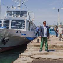 На съемках фильма "Дорогой папа"