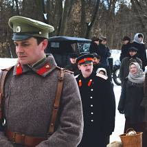 Максим Матвеев на съемках фильма "Ленин. Неизбежность"