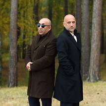 Захар Прилепин на съемках фильма "Гайлер"