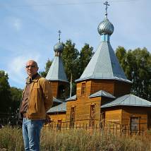 Захар Прилепин на съемках фильма "Гайлер"