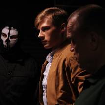 Григорий Некрасов на съемках сериала "Вспышка" (© фото: предоставлено телеканалом НТВ)