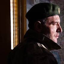 Максим Дрозд на съемках сериала "Заповедный спецназ"