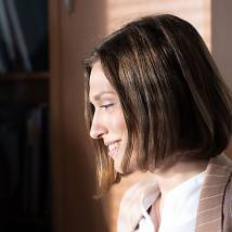 Виктория Корлякова на съемках сериала "Заповедный спецназ"