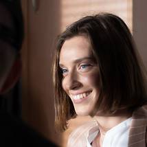 Виктория Корлякова на съемках сериала "Заповедный спецназ"