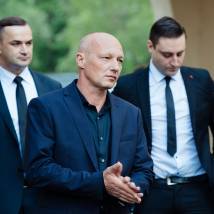Николай Козак на съемках фильма "Призрак"