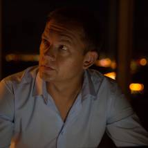 Алексей Фатеев на съемках сериала "Город тайн"