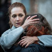 Виктория Исакова на съемках сериала "Заключение"