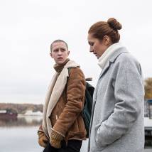Виктория Исакова на съемках сериала "Заключение"