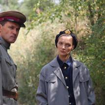 Екатерина Вилкова, Павел Трубинер на съемках фильма "Черное море" (© фото: предоставлено телеканалом "Россия 1")