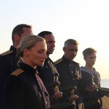 Екатерина Вилкова на съемках фильма "Черное море" (© фото: предоставлено телеканалом "Россия 1")