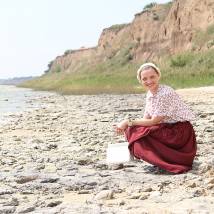 Екатерина Вилкова на съемках фильма "Черное море" (© фото: предоставлено телеканалом "Россия 1")