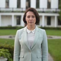 Екатерина Волкова на съемках фильма "Секта"