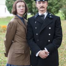 Дарья Мороз, Юрий Чурсин на съемках сериала "Угрюм-река" (© фото: Анна Митрохина)