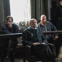 Александр Сирин, Александр Горбатов, Юрий Миронцев на съемках сериала "Угрюм-река" (© фото: Анна Митрохина)