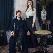 Александр Горбатов, Софья Эрнст на съемках сериала "Угрюм-река" (© фото: Анна Митрохина)