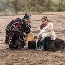 Елена Радевич на съемках сериала "Бухта глубокая"