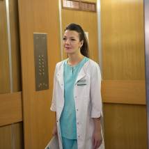 Мария Рыщенкова на съемках сериала "Склифосовский 8" (© фото: предоставлено телеканалом "Россия 1")