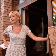 Мария Куликова на съемках сериала "Ангелина" (© фото: предоставлено телеканалом "Россия 1")