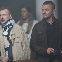 Тимофей Трибунцев, Владимир Сычев на съемках фильма "БУМЕРанг"