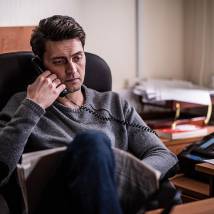 Иван Колесников на съемках сериала "Первый отдел" (© фото: предоставлено телеканалом НТВ)