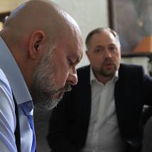 Алексей Нилов на съемках сериала "Канцелярская крыса. Большой передел"