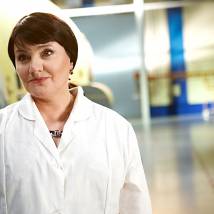 Инга Оболдина (Стрелкова) на съемках фильма "От печали до радости"